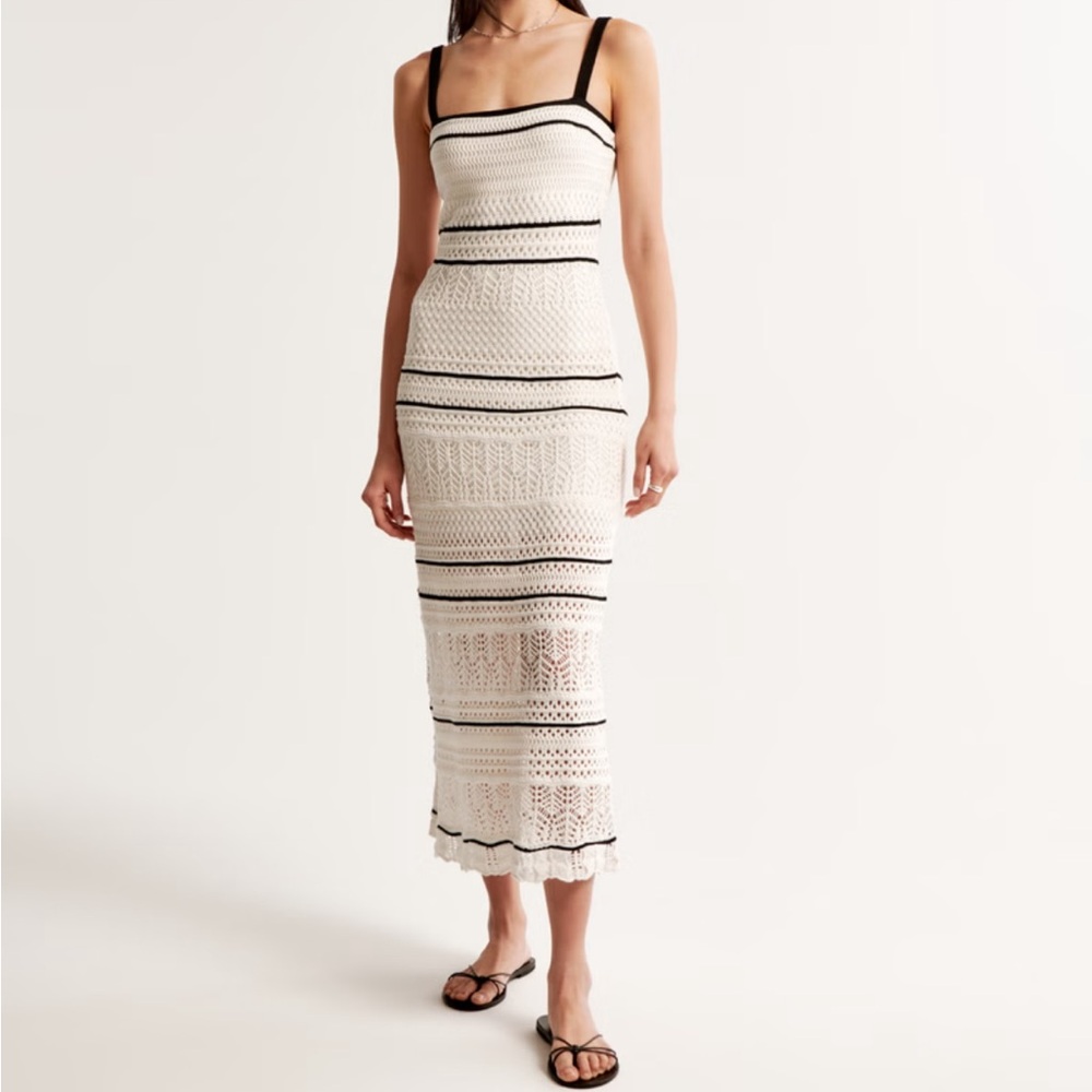 Crotchet maxi dress Abercrombie